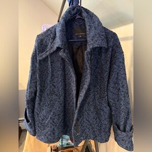 Banana Republic Women's Textured Navy Blazer